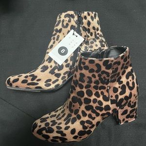🐱Target Cheetah Booties A New Day 🐱 Target Brand NWT Booties Size 8